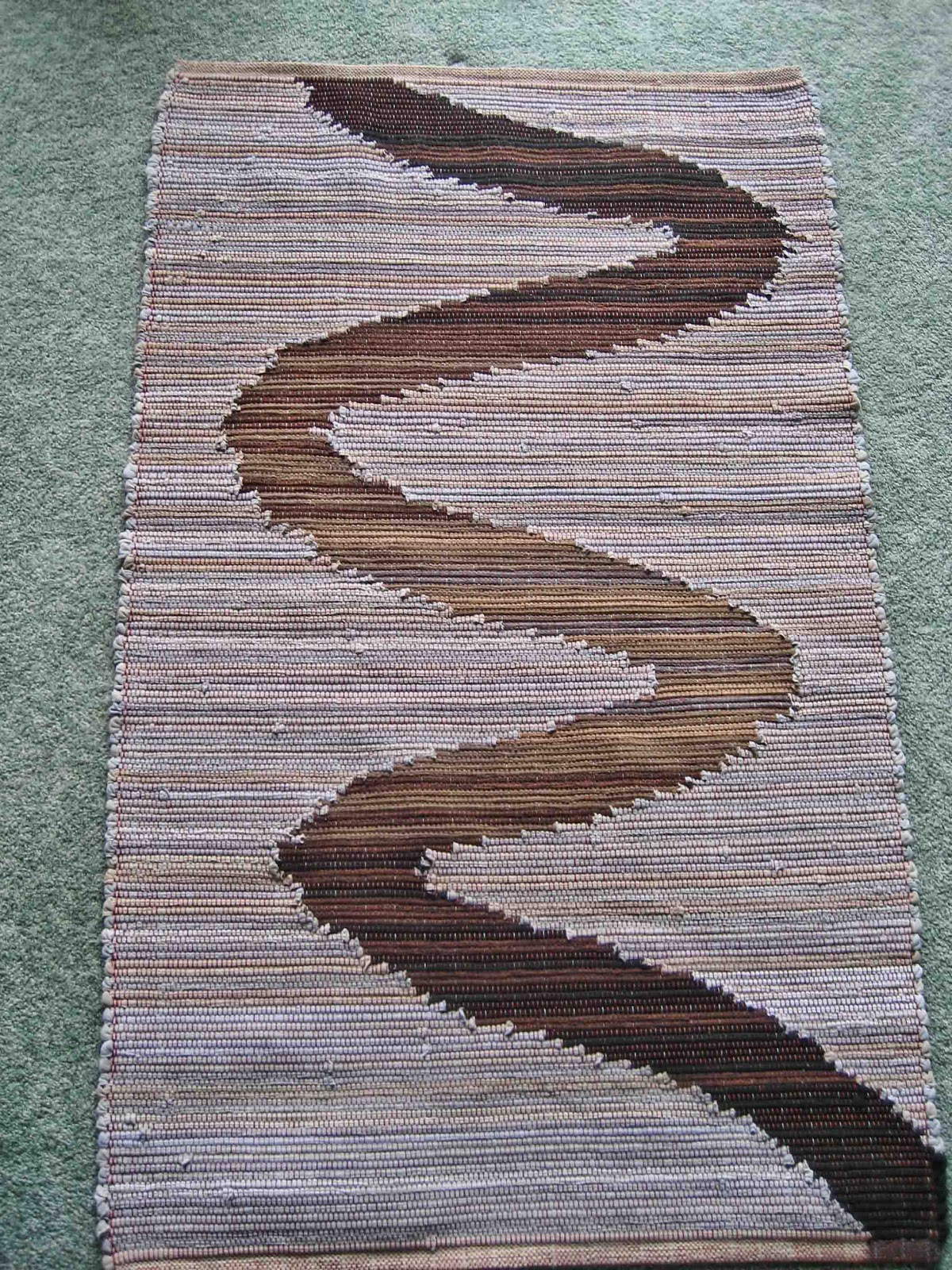 Not 2 Square Weavers Rug for the Mud Room