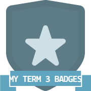 My Term 3 badges 2018
