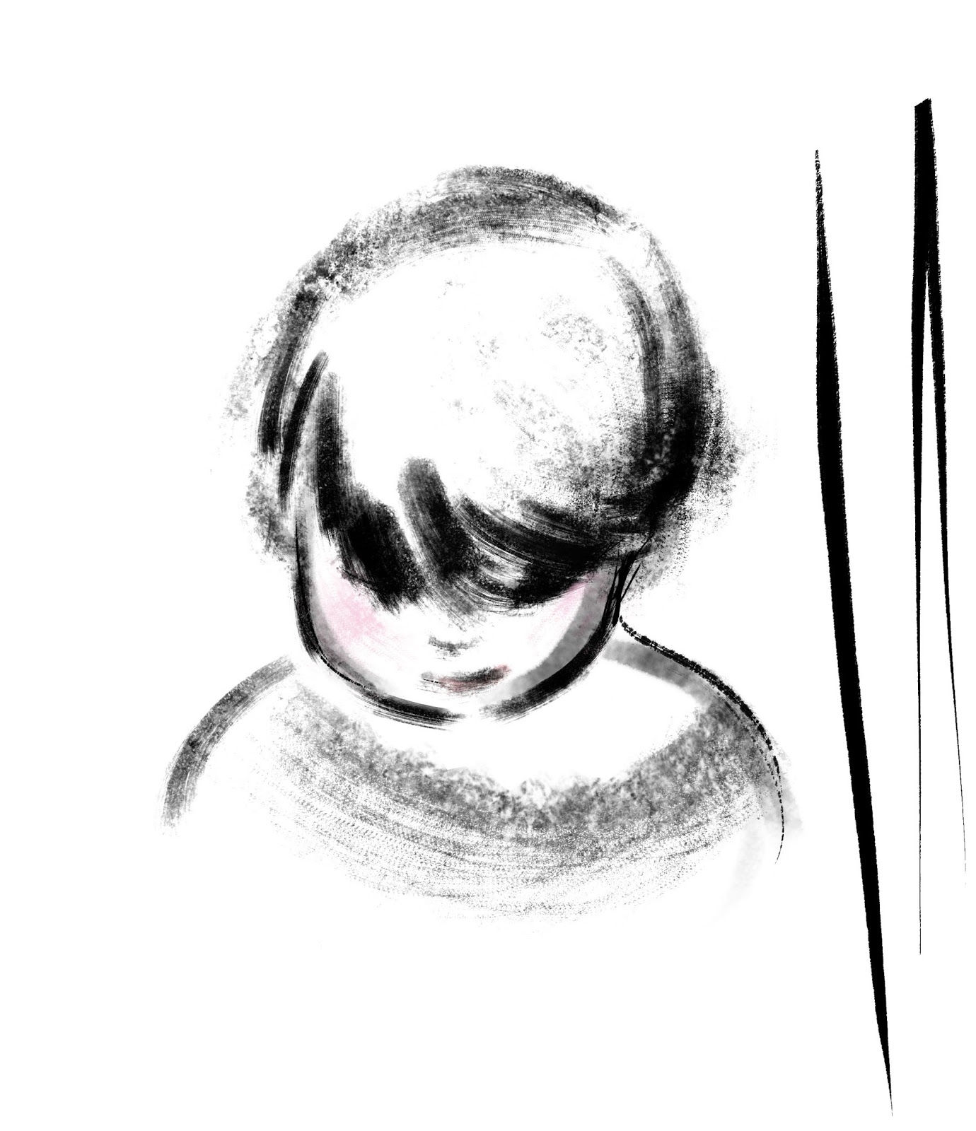 Blackwing Sketchbook Experimenting with Shiyoon's brushes