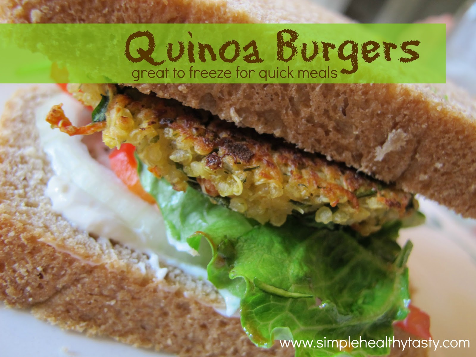Simple. Healthy. Tasty Quinoa Burgers