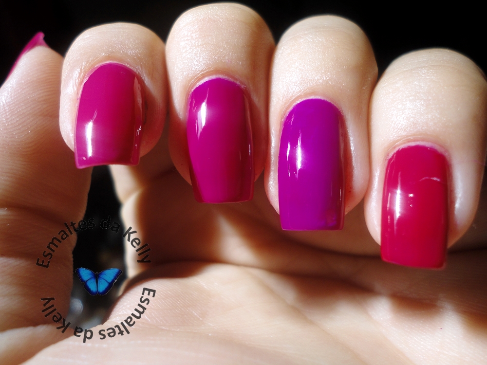 Esmaltes da Kelly Bermuda Shorts Essie e comparações