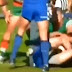 Le muerde el pene a un rival durante un partido de rugby 