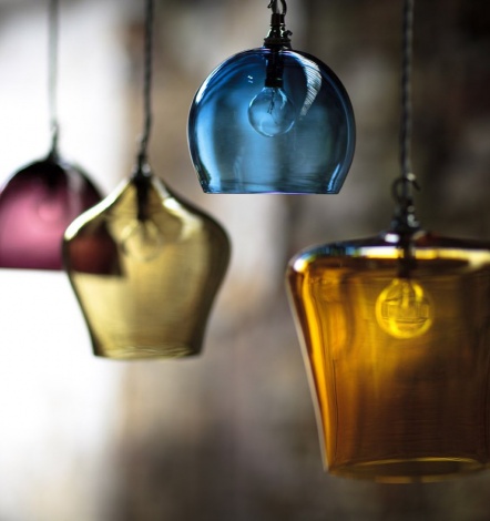 glass pendant lights lighting blown coloured colored hand light unique curiousa interior pendants shades handmade fixtures lamps romantic decorating vidrio