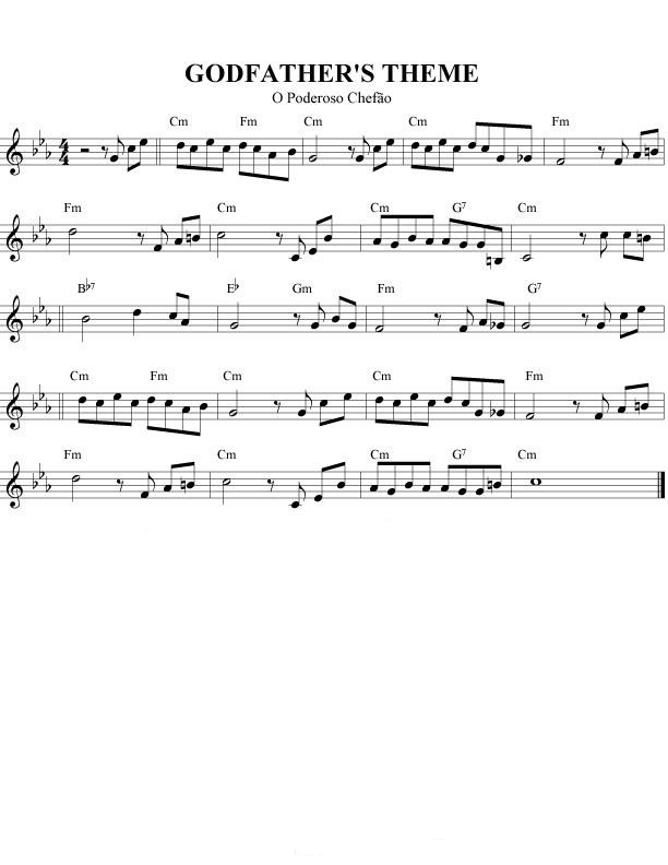 Partituras para Violino: The Godfather Theme