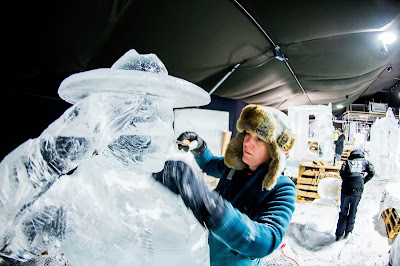 Ice, Winter, Weather, Sculpture, Statue, Netherlands, 200 years Kingdom of the Netherlands, Zwolle, Festival, Fair, Exhibition, Indoor, Offbeat, Creation, Artist, Women, Men, 