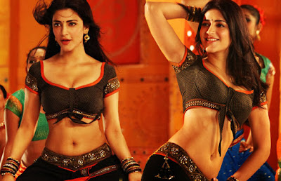 shruthi hassan hot cleavage navel show photos