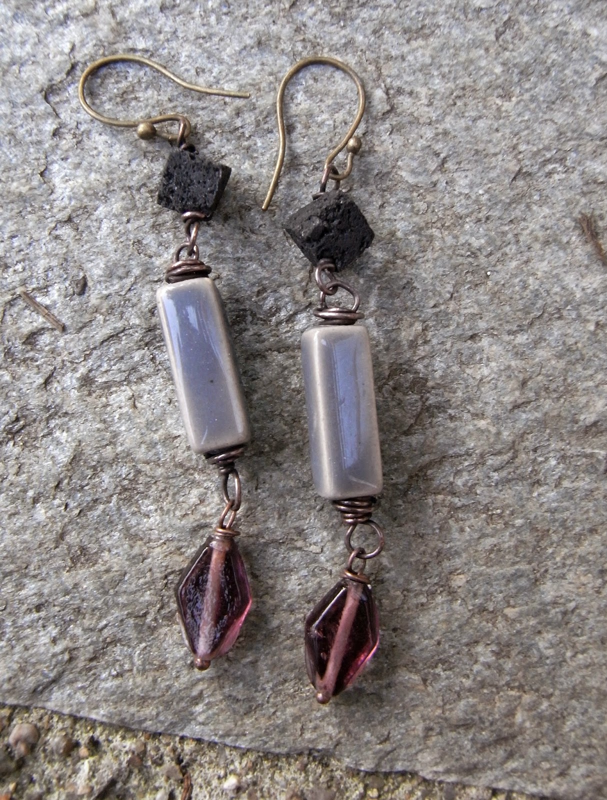 saraccino "Stone and Glas" Earrings