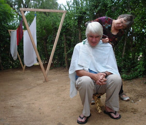 Debbie Giving Peter a Haircut