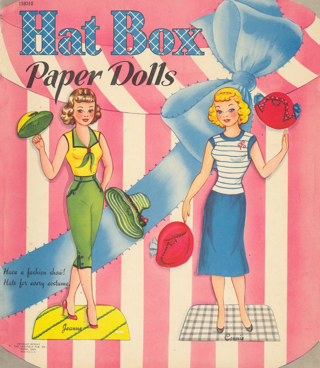 Kathleen Taylor's Dakota Dreams Thursday Tab Saalfield Hatbox Dolls 1954