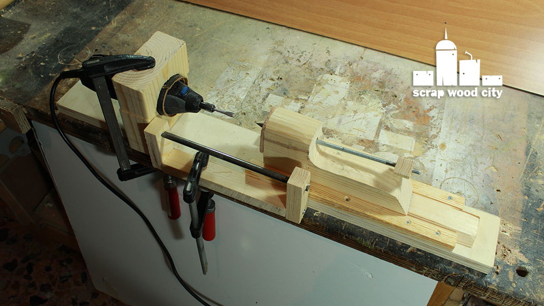 scrap wood city How to convert your rotary tool into a DIY mini lathe