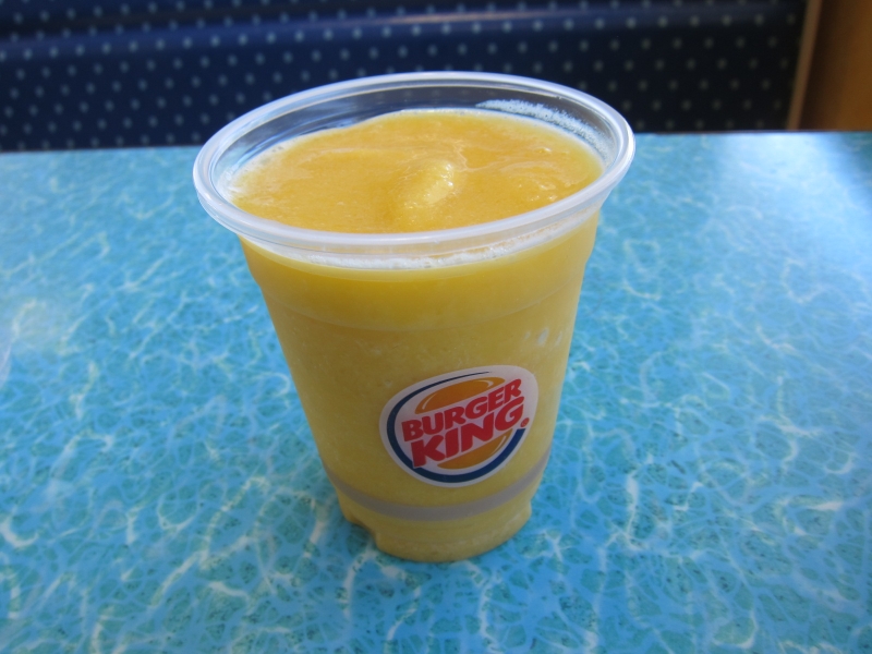 Review Burger King Tropical Mango Smoothie Brand Eating