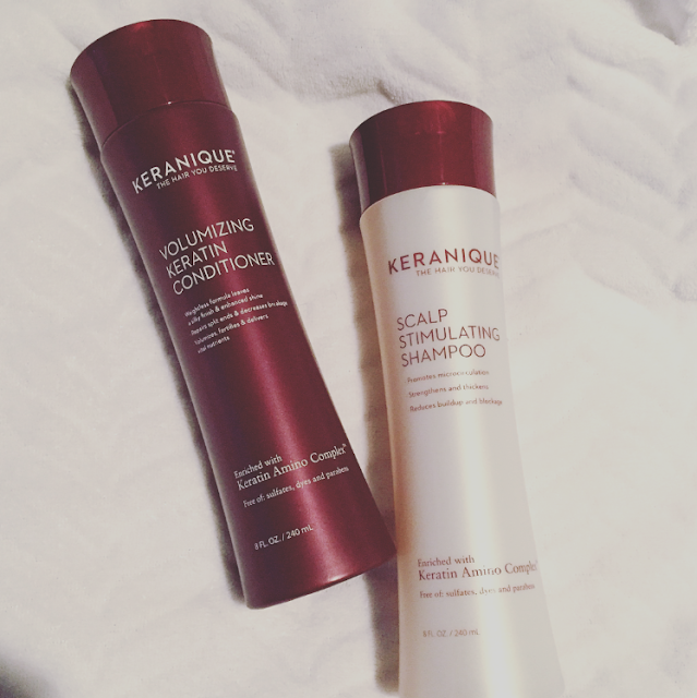 Keranique Volumizing Shampoo and Conditioner Review Paint The Town Chic