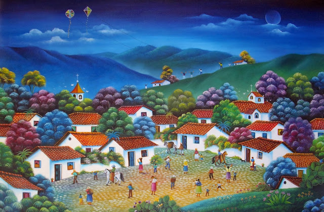 pintura-al-oleo-de-pueblito