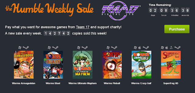 Humble Bundle Team 17 Dos días para conseguir varios juegos de Team 17 por 1$
