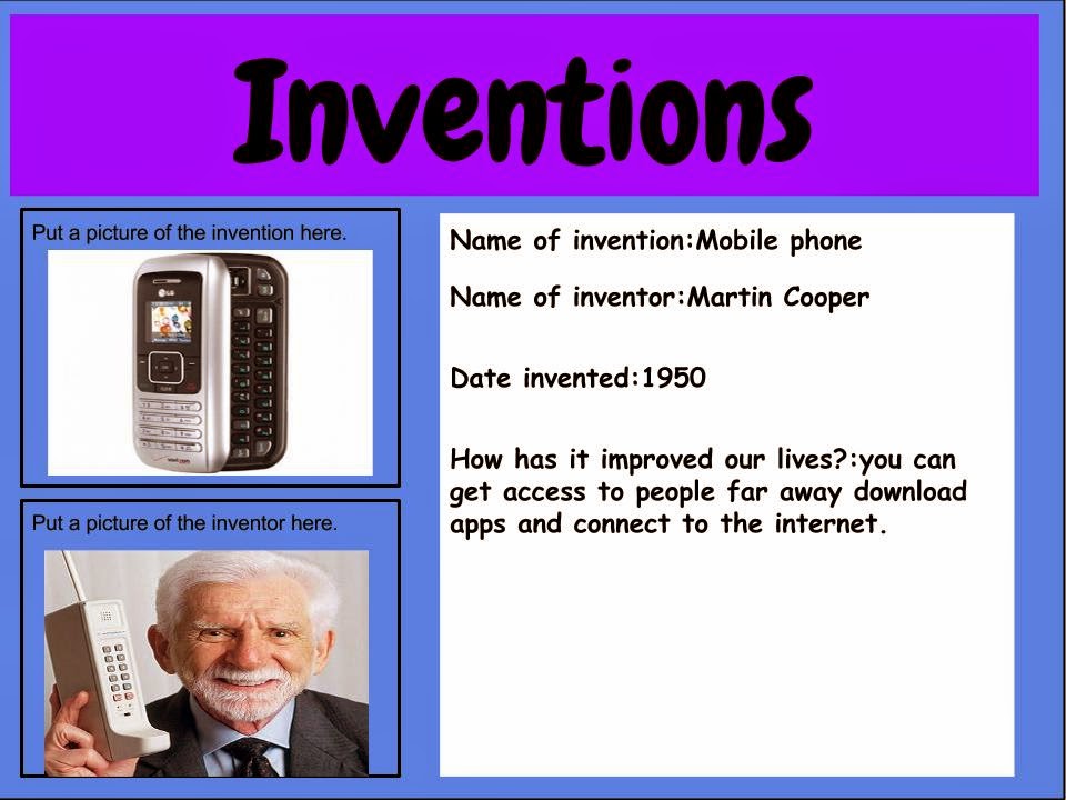Room 4 Tamaki Primary Who invented Mobile Phones, by Jahrell