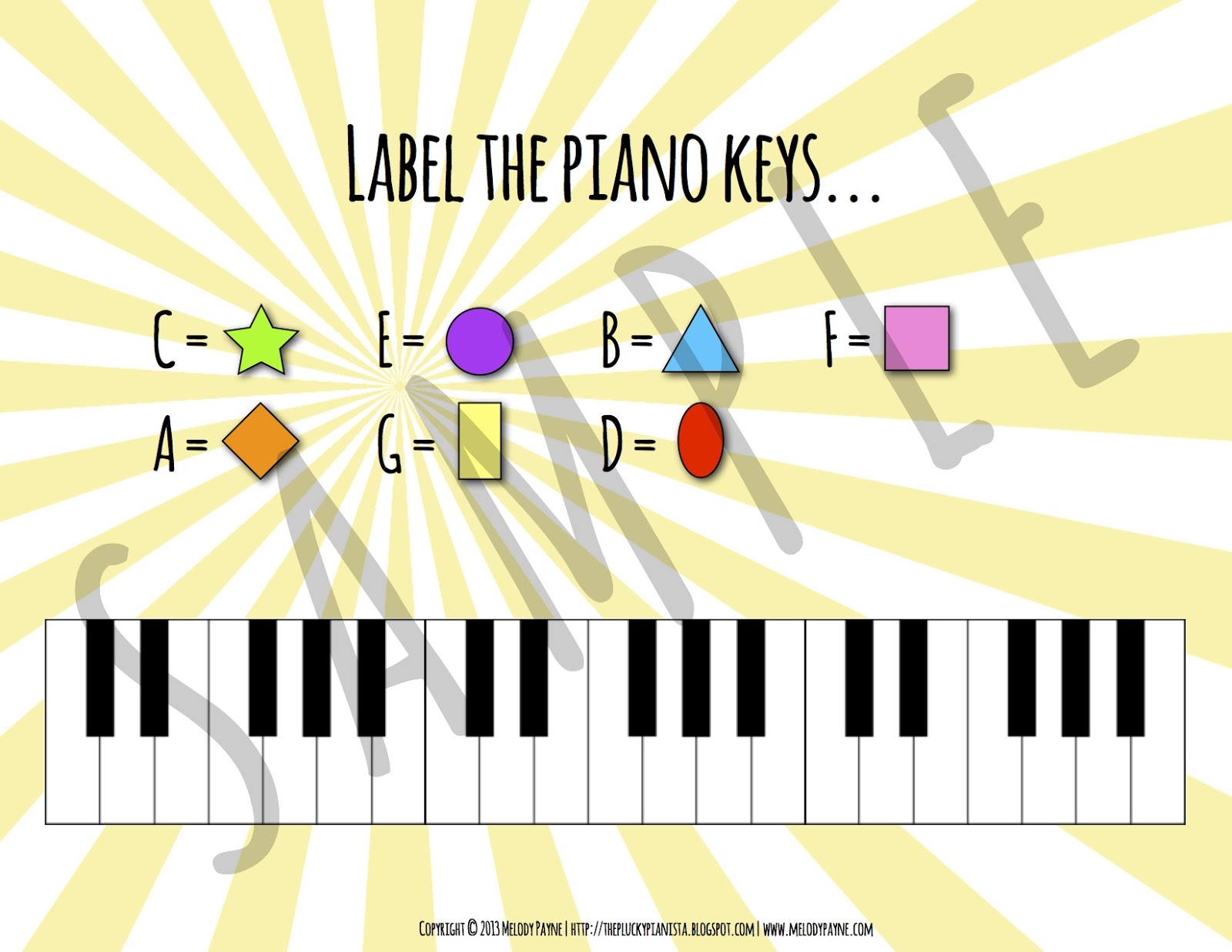 "Keys are a Breeze!" Piano Keyboard Packet