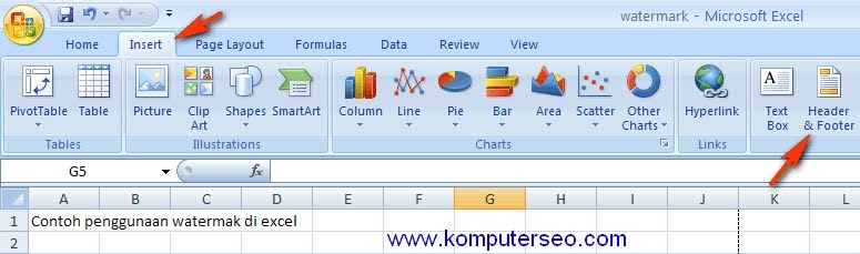 Cara Menghapus Watermark di Excel