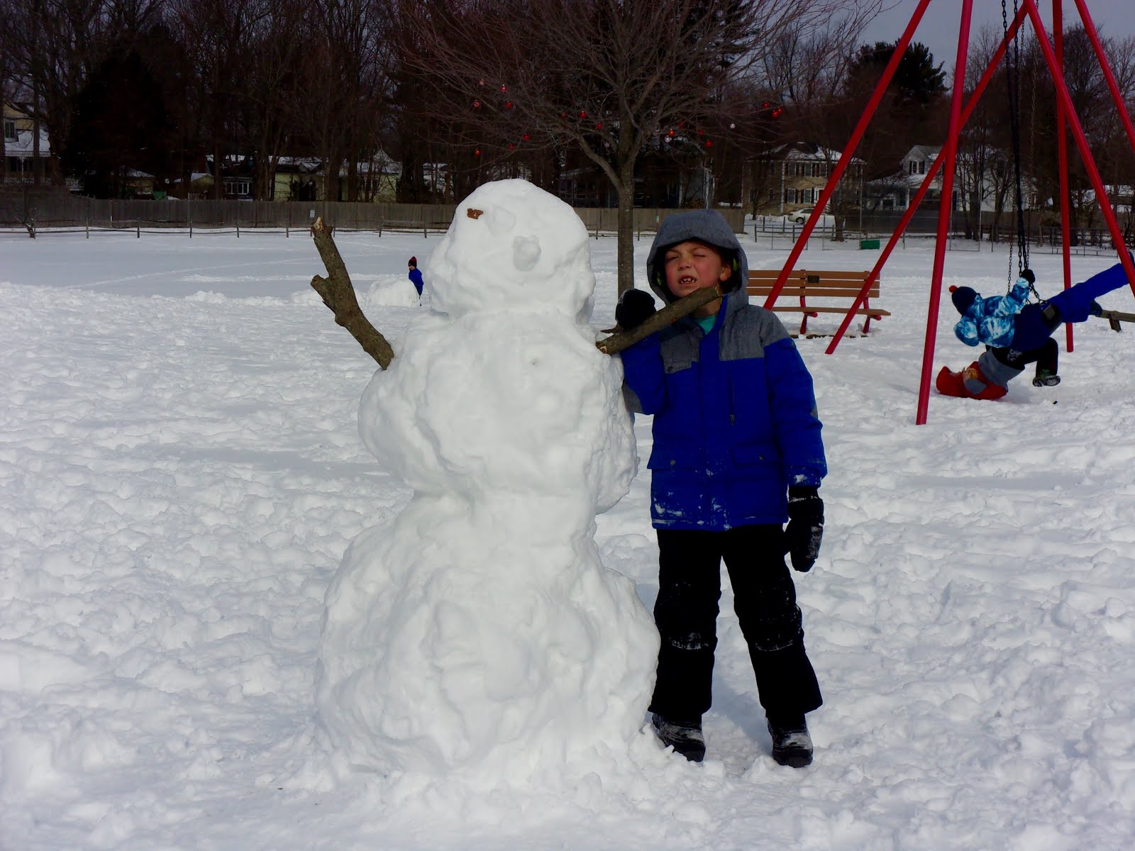 Ian and his snowman