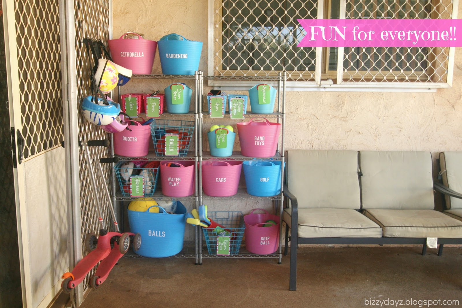 bizzydayz: Outdoor Equipment Storage