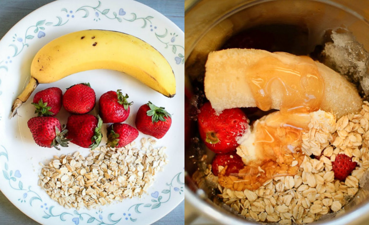 Strawberry Banana Oatmeal Smoothie Forks N Knives