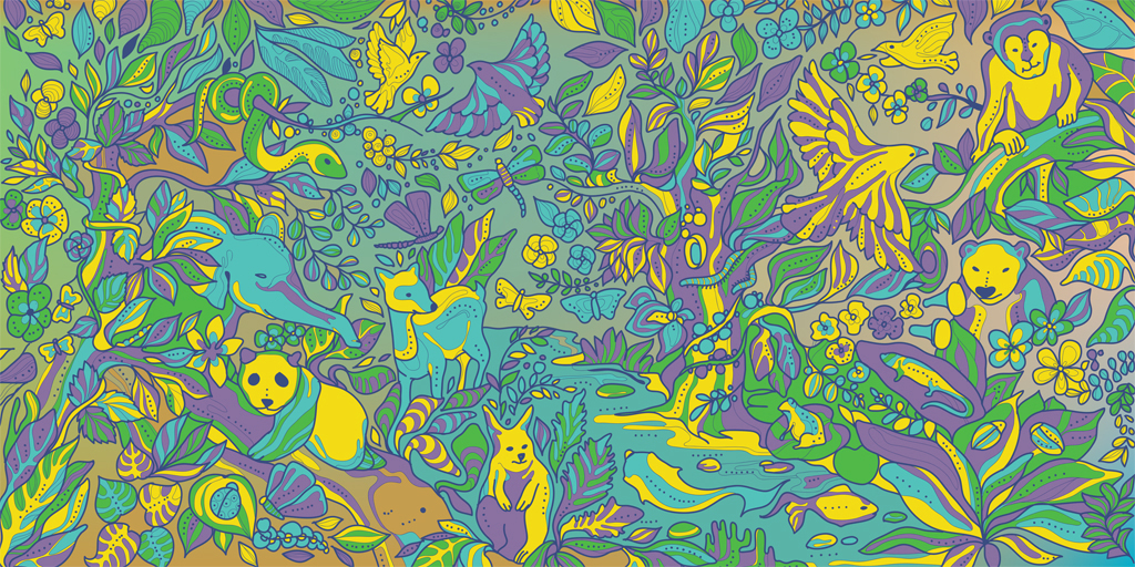 Jayesh Sivan Illustrations OPSBUDS Wall Mural and Brand Promotion