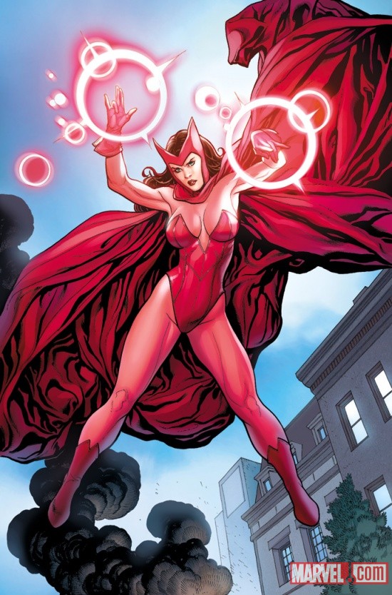 Pencilled by Frank Cho check out the Scarlet Witch taking on MODOK