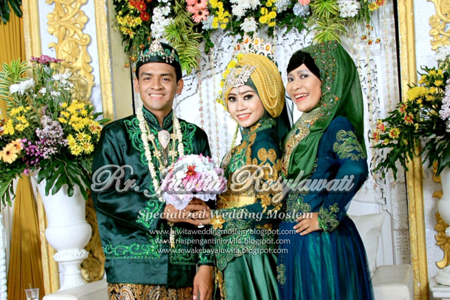 busana pengantin adat jawa kebaya hijau