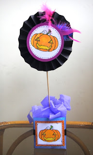 Silvia Scrap: Mini centro de mesa de Halloween