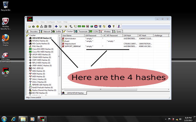 Online LM hash cracking engine