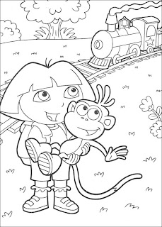  coloriage dora l'exploratrice à imprimer et colorier