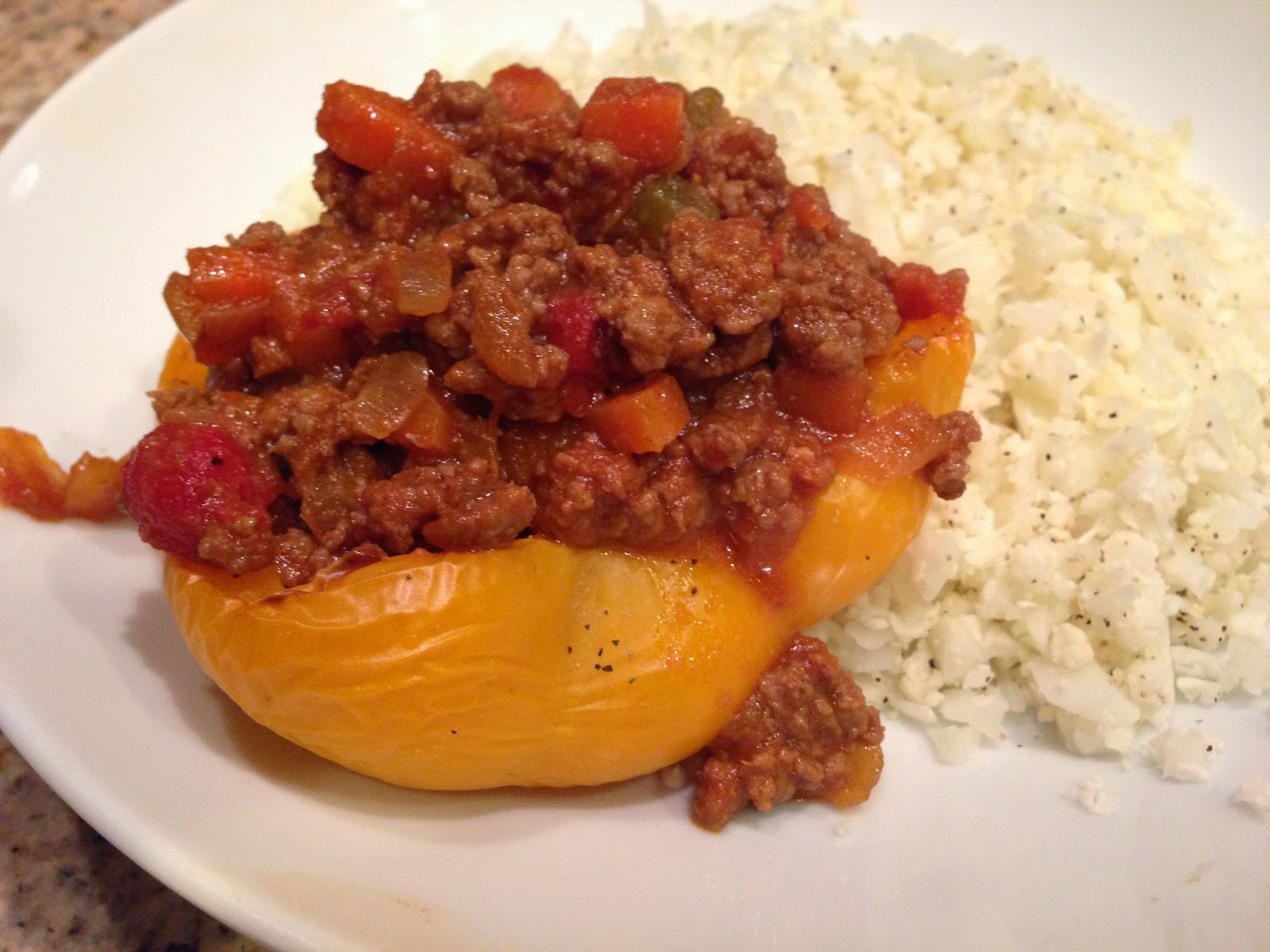 SCCF Paleo And Zone Meals Sloppy Joe Stuffed Peppers