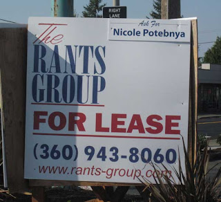 Commercial real estate sign for The Rants Group