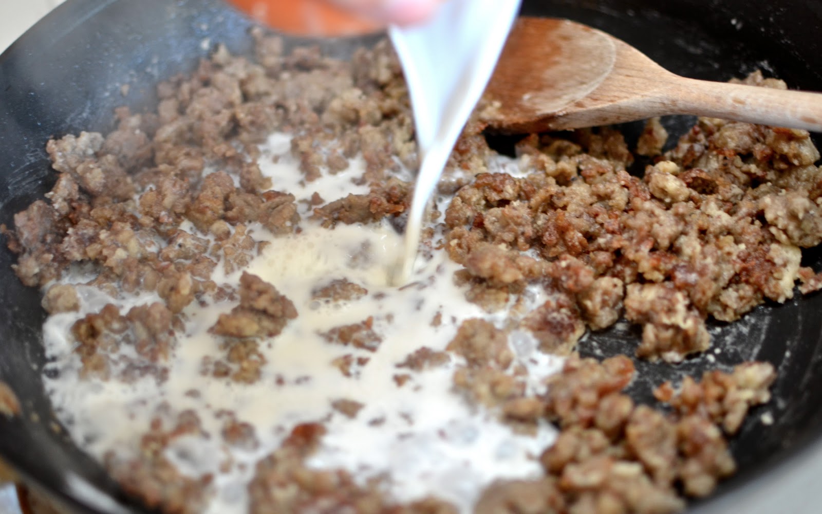 Yammie's Noshery Waffle Biscuits and Gravy