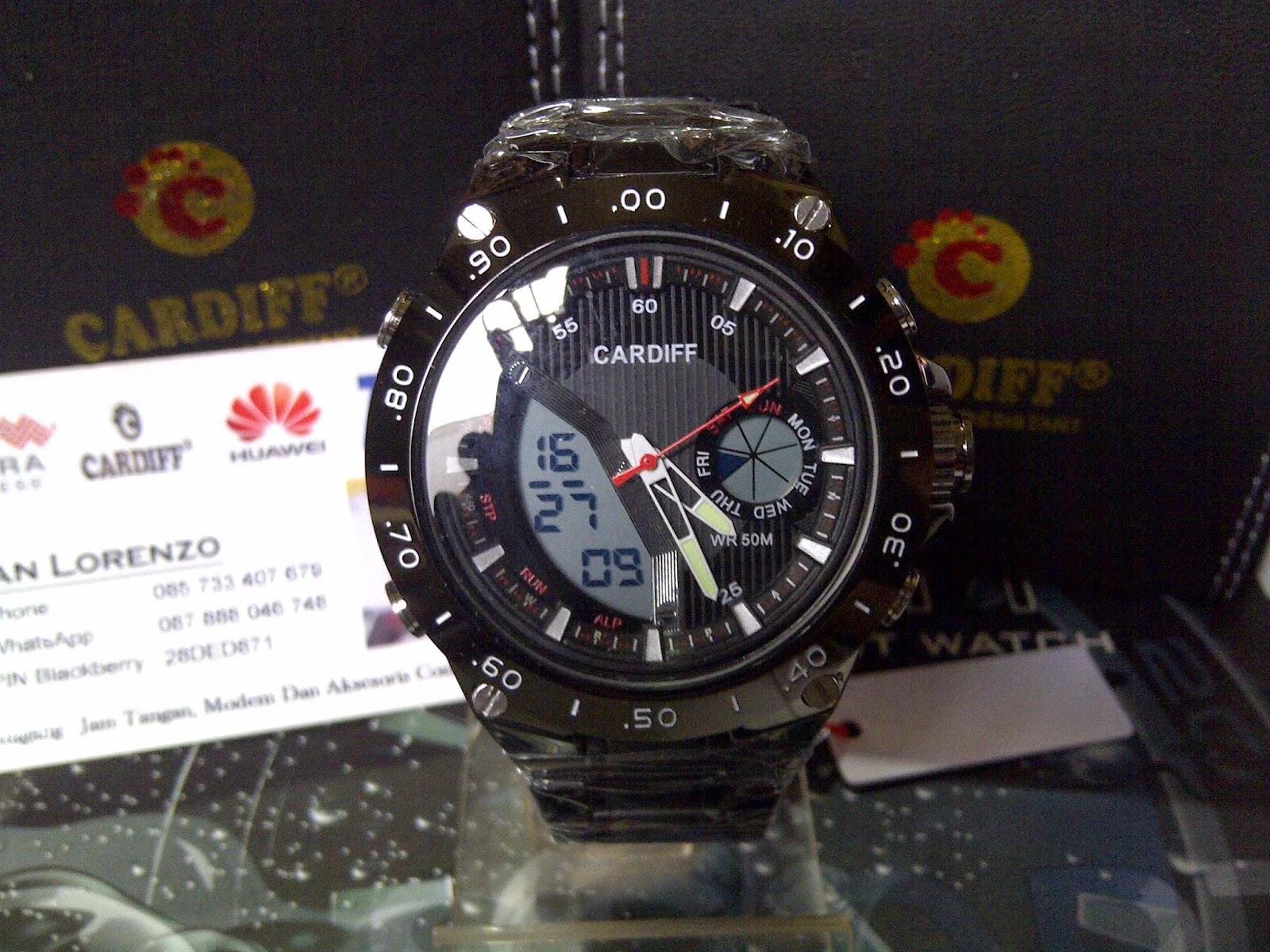 Jam Tangan Original Cardiff dan Modem High speed jam cardiff DT 1310 T
