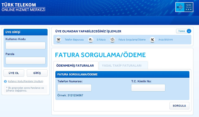 Telefon Borcu Sorgulama