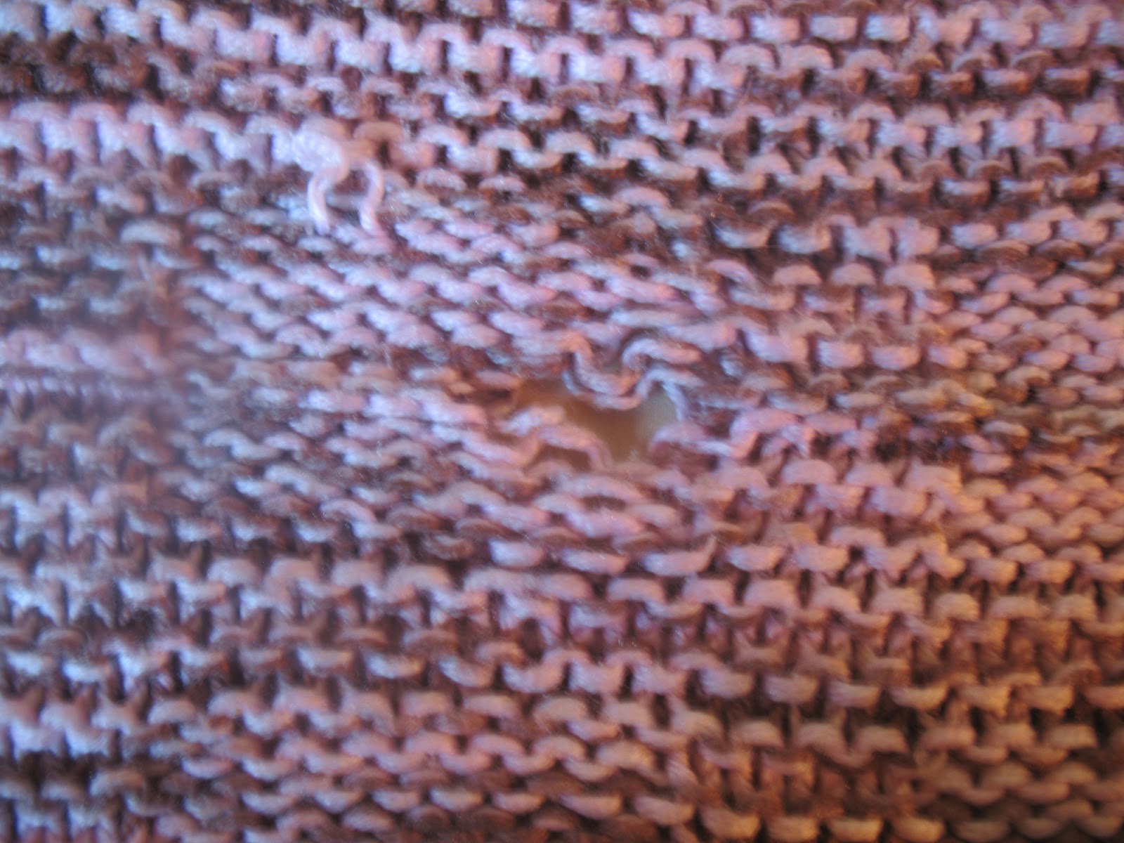 Little Ella Lu How to mend a knitted blanket unconventional method