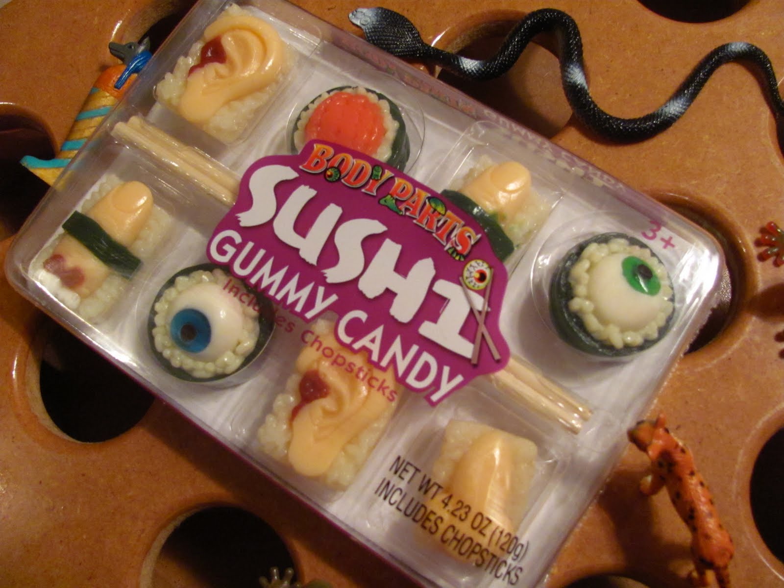 Foodette Reviews Frankford Candy Body Parts Sushi Gummy Candy