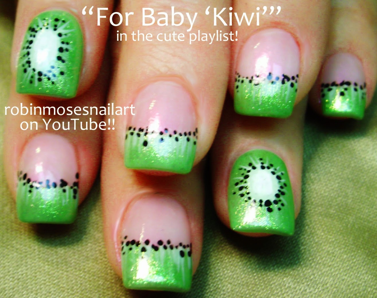 Robin Moses Nail Art "watermelon nails" "watermelon nail art" "kiwi