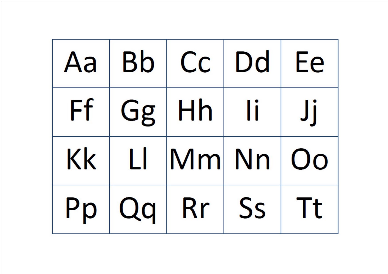 Printable Alphabet Line