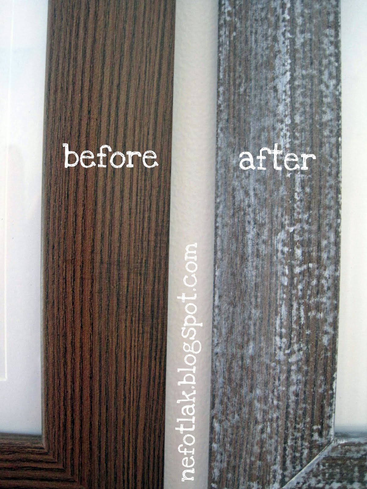 nefotlak. making a 5 laminated picture frame look better