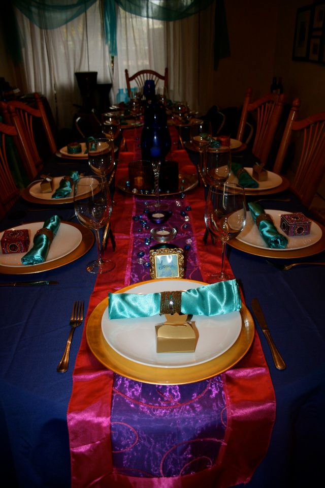 Arabian nights dinner party valentine Leelees Cake-abilities: Arabian Nights Valentine's Dinner Party