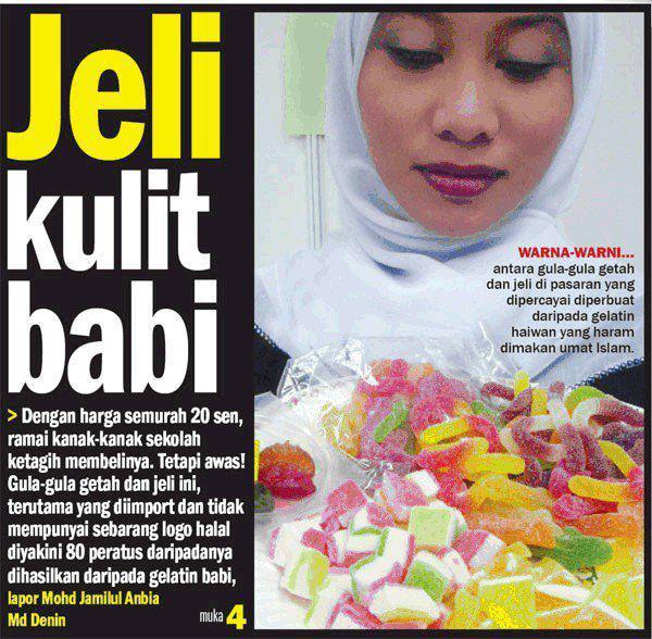 redhaMu Awas! GulaGula Daripada Gelatin Babi