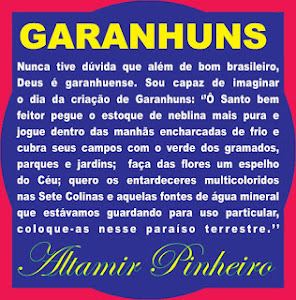 POEMA SOBRE GARANHUNS