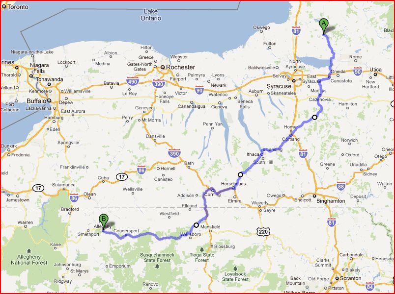 Travel with Kevin and Ruth! Port Allegany, Pennsylvania