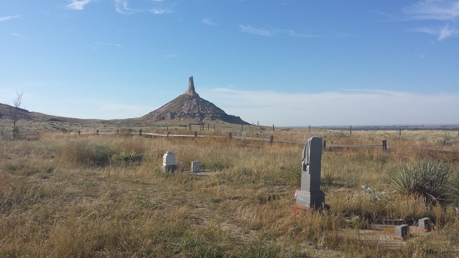 Running on Eddie Chimney Rock National Historic Site Bayard Nebraska
