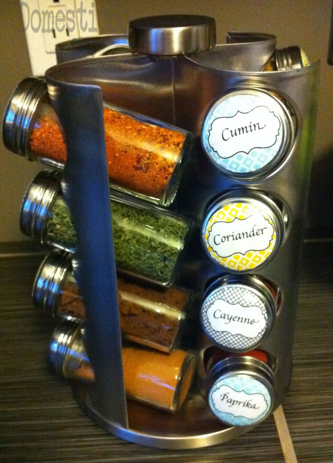 Domestic8d Spice Rack Labels