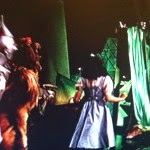 Dorthy and the Wizard of Oz curtain