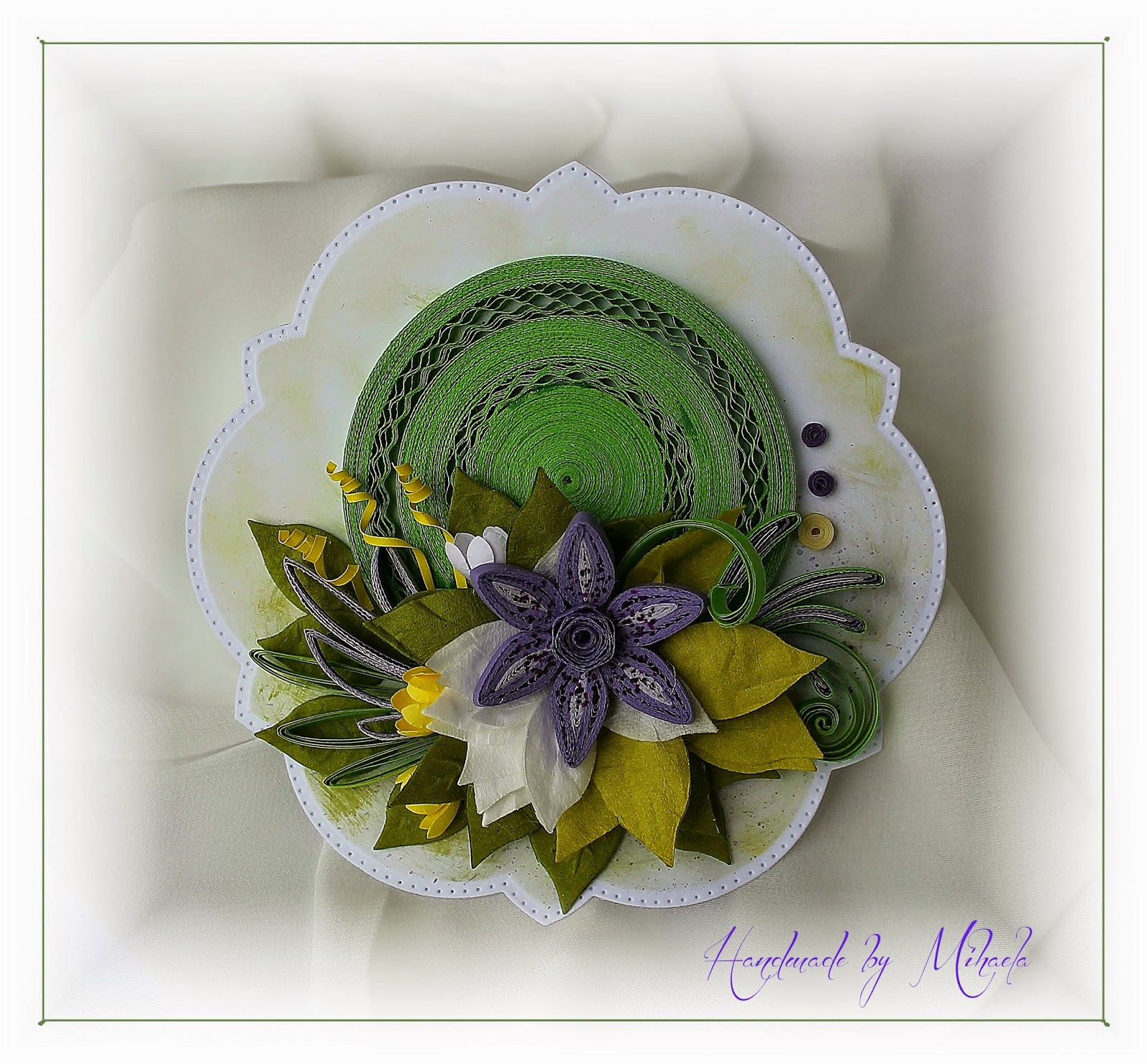 Handmade by Mihaela Quilling and dies
