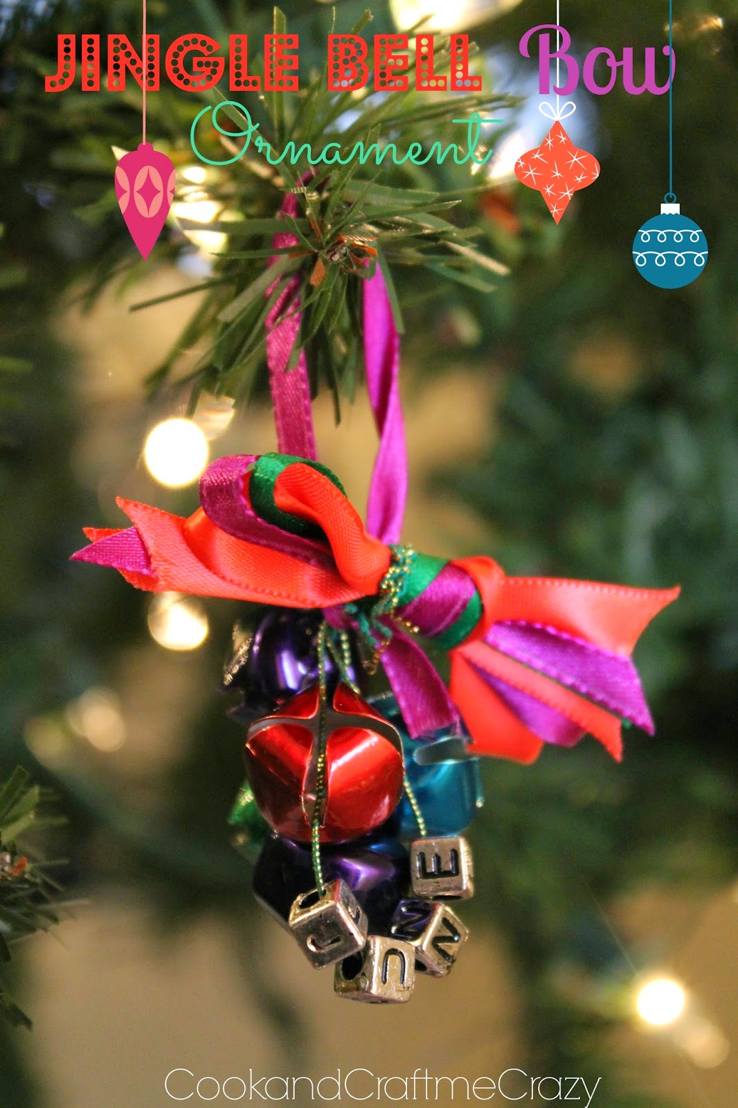 Cook and Craft Me Crazy: Jingle Bell Bow Ornament