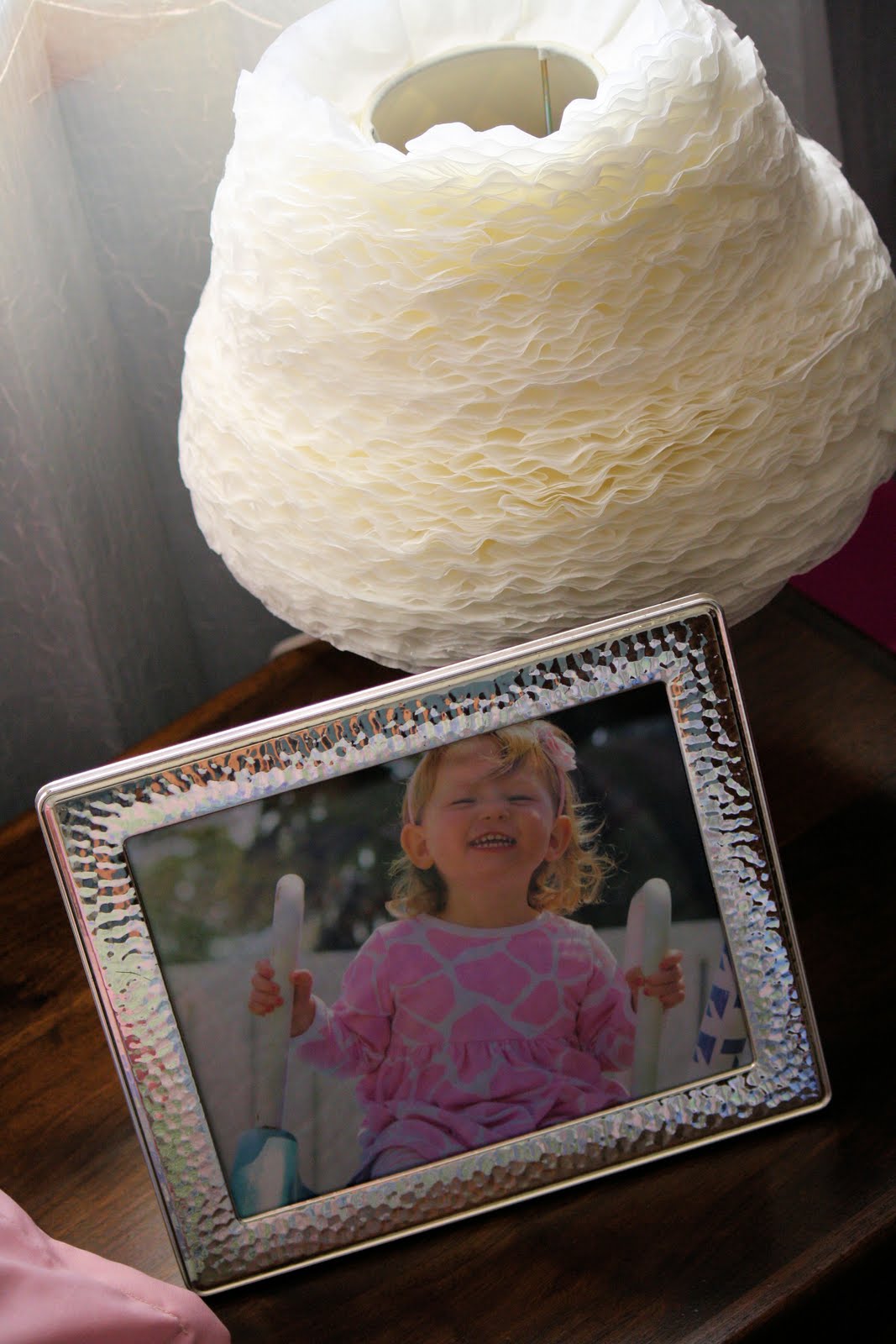 Ladybugs... Crafts... and 14??? Coffee Filter Lamp Shade Tutorial